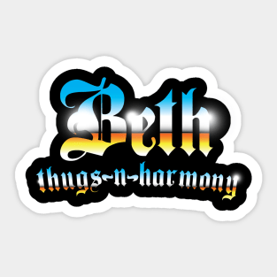 Beth Thugs n Harmony Sticker